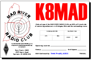 K8MAD small QSL
